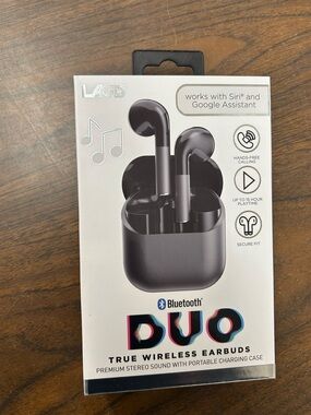 New LAUD DUO True Wireless Earbuds in Black
